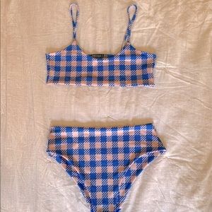 Nasty Gal high waisted swimsuit never worn!